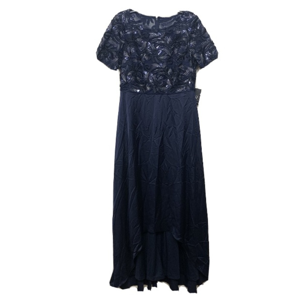 Adrianna Papell High-Low Beaded Soutache Maxi - Picture 4 of 12